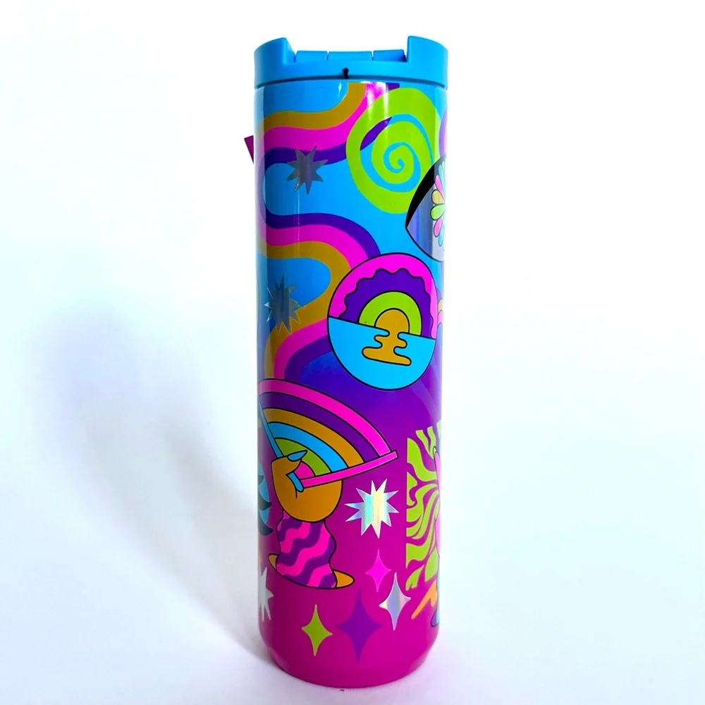 STARBUCKS 16oz TIM SINGLETON TUMBLER LTD EDITION BEST MOST PRIDE 60s 70s RETRO